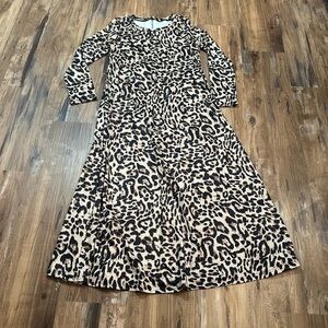 Leopard Print Maxi Dress